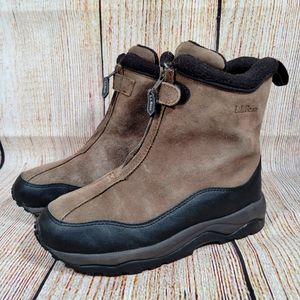 Women's LL Bean Suede Winter Boots Size 8.5